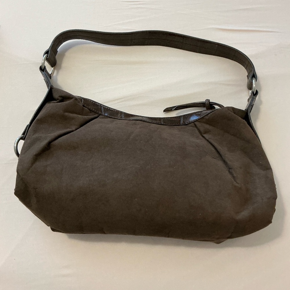 Brown suede purse
